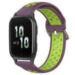 20mm Perforated Breathable Sports Silicone Watch Band, For Garmin Forerunner 645 Music, For Garmin Forerunner Sq2, For Garmin Forerunner Sq2 Music