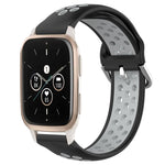 20mm Perforated Breathable Sports Silicone Watch Band, For Garmin Forerunner 645 Music, For Garmin Forerunner Sq2, For Garmin Forerunner Sq2 Music