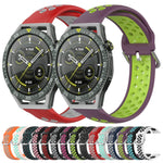 22mm Perforated Breathable Sports Silicone Watch Band, For Huawei Watch GT3 SE, For Huawei Watch GT3 Pro 46mm, For Huawei Watch Buds