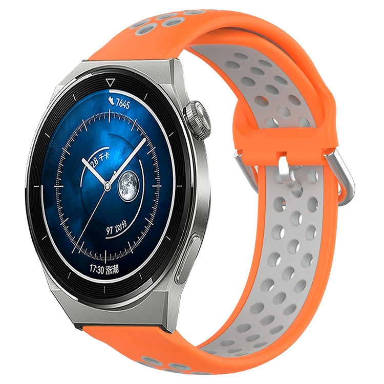 22mm Perforated Breathable Sports Silicone Watch Band, For Huawei Watch GT3 SE, For Huawei Watch GT3 Pro 46mm, For Huawei Watch Buds