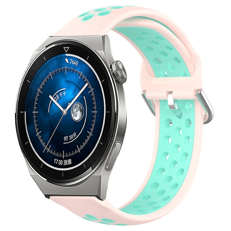 22mm Perforated Breathable Sports Silicone Watch Band, For Huawei Watch GT3 SE, For Huawei Watch GT3 Pro 46mm, For Huawei Watch Buds