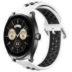 22mm Perforated Breathable Sports Silicone Watch Band, For Huawei Watch GT3 SE, For Huawei Watch GT3 Pro 46mm, For Huawei Watch Buds