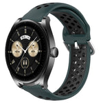 22mm Perforated Breathable Sports Silicone Watch Band, For Huawei Watch GT3 SE, For Huawei Watch GT3 Pro 46mm, For Huawei Watch Buds