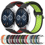 22mm Perforated Breathable Sports Silicone Watch Band, For Huawei Watch GT3 46mm, For Huawei Watch GT Runner, For Huawei Watch 3