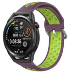 22mm Perforated Breathable Sports Silicone Watch Band, For Huawei Watch GT3 46mm, For Huawei Watch GT Runner, For Huawei Watch 3