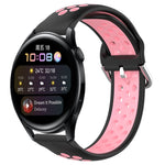 22mm Perforated Breathable Sports Silicone Watch Band, For Huawei Watch GT3 46mm, For Huawei Watch GT Runner, For Huawei Watch 3