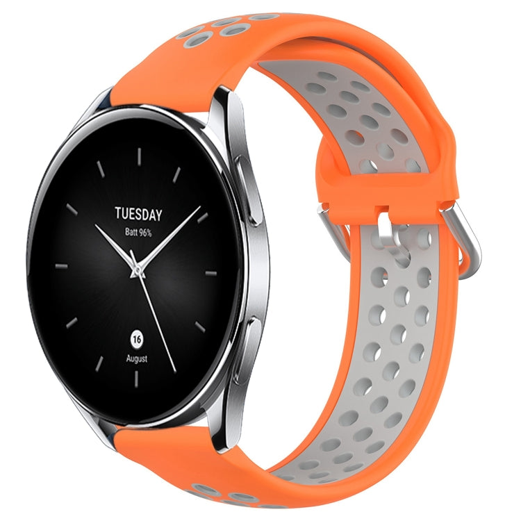 22mm Perforated Breathable Sports Silicone Watch Band, For Xiaomi Watch S2 42mm, For Xiaomi Watch S2 46mm, For Xiaomi MI Watch S1