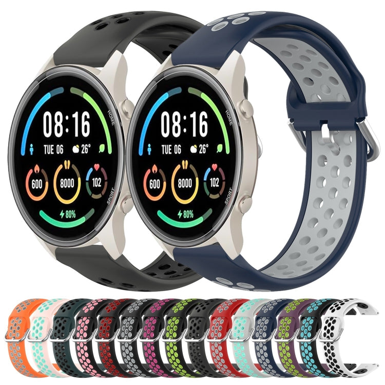 22mm Perforated Breathable Sports Silicone Watch Band, For Xiaomi MI Watch Sport, For Xiaomi Haylou RT2 LS10, For  Xiaomi Haylou RS4 LS12