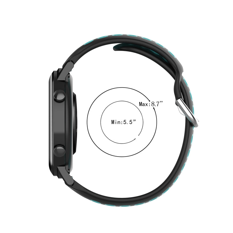 22mm Perforated Breathable Sports Silicone Watch Band, For Xiaomi MI Watch Sport, For Xiaomi Haylou RT2 LS10, For  Xiaomi Haylou RS4 LS12