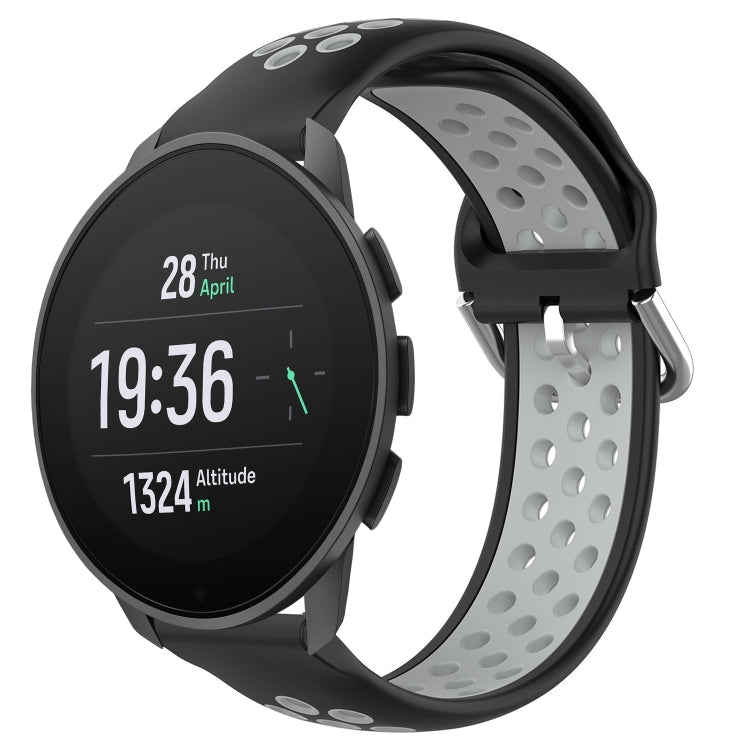 22mm Perforated Breathable Sports Silicone Watch Band, For Suunto 9 Peak Pro, For Suunto 9 Peak, For Suunto 5 Peak