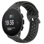 22mm Perforated Breathable Sports Silicone Watch Band, For Suunto 9 Peak Pro, For Suunto 9 Peak, For Suunto 5 Peak