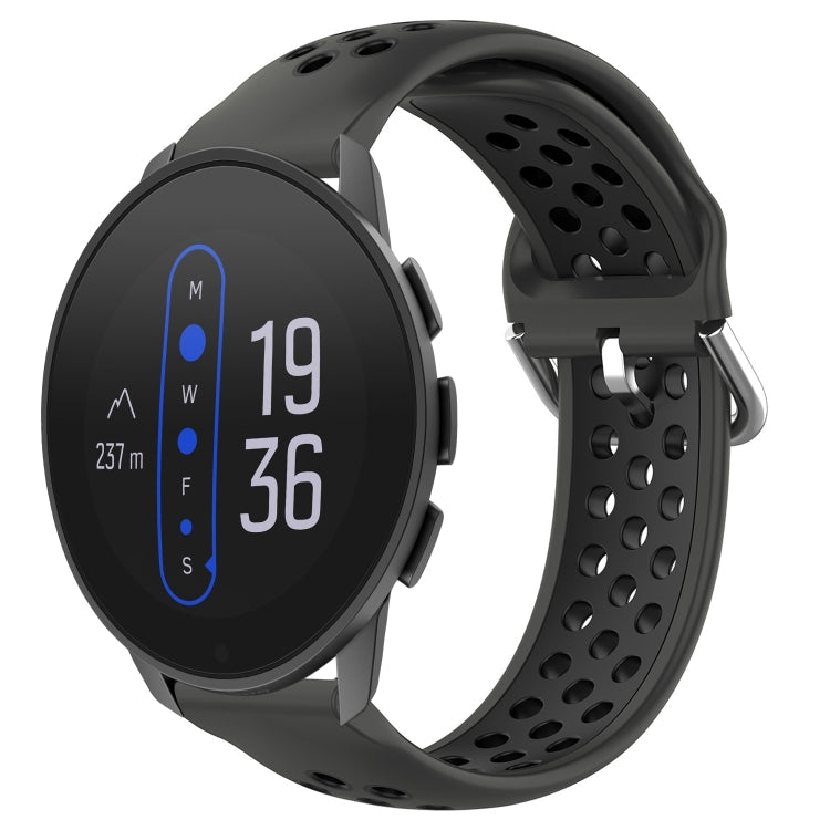 22mm Perforated Breathable Sports Silicone Watch Band, For Suunto 9 Peak Pro, For Suunto 9 Peak, For Suunto 5 Peak