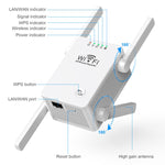 U8 300Mbps 무선 WiFi 리피터 익스텐더 라우터 Wi-Fi 신호 증폭기 WiFi 부스터, 미국 플러그, 유럽 플러그