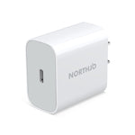 NORTHJO NOPD2000 PD 20W USB-C / Type-C 싱글 포트 고속 벽면 충전기, 미국 플러그, 유럽 플러그