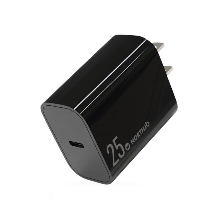 NORTHJO NOPD2501 PD 25W USB-C / Type-C 싱글 포트 고속 충전기, 미국 플러그, 유럽 플러그, 영국 플러그, 호주 플러그