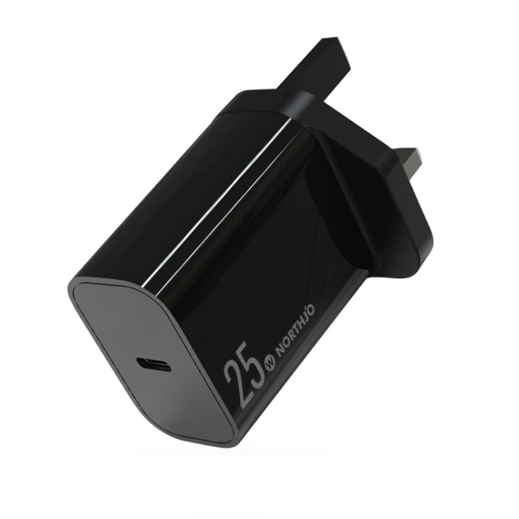 NORTHJO NOPD2501 PD 25W USB-C / Type-C 싱글 포트 고속 충전기, 미국 플러그, 유럽 플러그, 영국 플러그, 호주 플러그