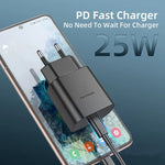 TA800 PD / PPS 25W 타입-C 포트 삼성용 충전기, US 플러그, US 플러그