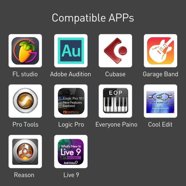 1m 8핀 to USB-B MIDI 케이블 iPad / iPhone용, 8핀