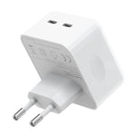 NORTHJO NOGAN3502 GaN PD PPS 35W 듀얼 USB-C / 타입-C 벽면 고속 충전기, EU 플러그, UK 플러그