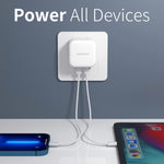 NORTHJO NOGAN3502 GaN PD PPS 35W 듀얼 USB-C / 타입-C 벽면 고속 충전기, EU 플러그, UK 플러그