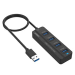 Onten 5305 4-in-1 USB3.0 4포트 허브 도킹 스테이션, 5305