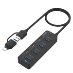 Onten UCA5306 7-in-2 USB3.0 + Type-C 7포트 허브 도킹 스테이션 OTG 기능 지원, UCA5306
