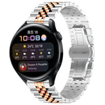 Five Bull Half Round Stainless Steel Watch Band + Strap Removal Tool, For Huawei Watch 3 / 3 Pro, For Huawei Watch GT2 Pro / GT 2e, For Huawei Watch GT 42mm/46mm / GT2 46mm