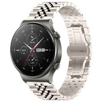 Five Bull Half Round Stainless Steel Watch Band + Strap Removal Tool, For Huawei Watch 3 / 3 Pro, For Huawei Watch GT2 Pro / GT 2e, For Huawei Watch GT 42mm/46mm / GT2 46mm