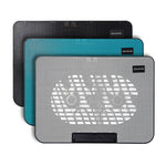 N99 USB 듀얼 팬 홀로우 조각 디자인 방열 노트북 쿨링 패드, N99