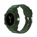 Google Pixel Watch JUNSUNMAY 일체형 TPU 조절 가능한 탄성 시계줄