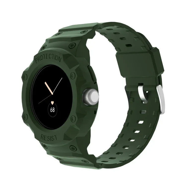Google Pixel Watch JUNSUNMAY 일체형 TPU 조절 가능한 탄성 시계줄