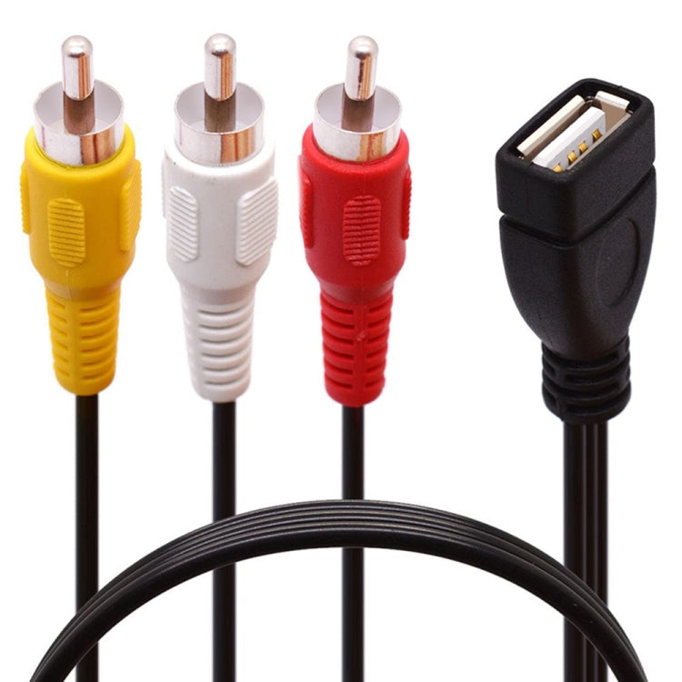 JUNSUNMAY USB 암-3 x RCA 수 오디오 비디오 분배기 케이블, 0.2m, 1.5m