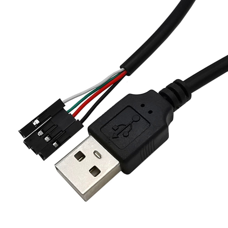 JUNSUNMAY USB 2.0 A 암-4핀 듀폰 마더보드 헤더 어댑터 연장 케이블, 길이: 0.3m, USB 수, USB 암