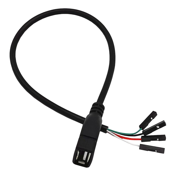 JUNSUNMAY USB 2.0 A 암-4핀 듀폰 마더보드 헤더 어댑터 연장 케이블, 길이: 0.3m, USB 수, USB 암