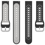 20mm Breathable Two-Color Silicone Watch Band, For Garmin Venu SQ, For Garmin VivoMove Style, For Garmin VivoMove Luxe