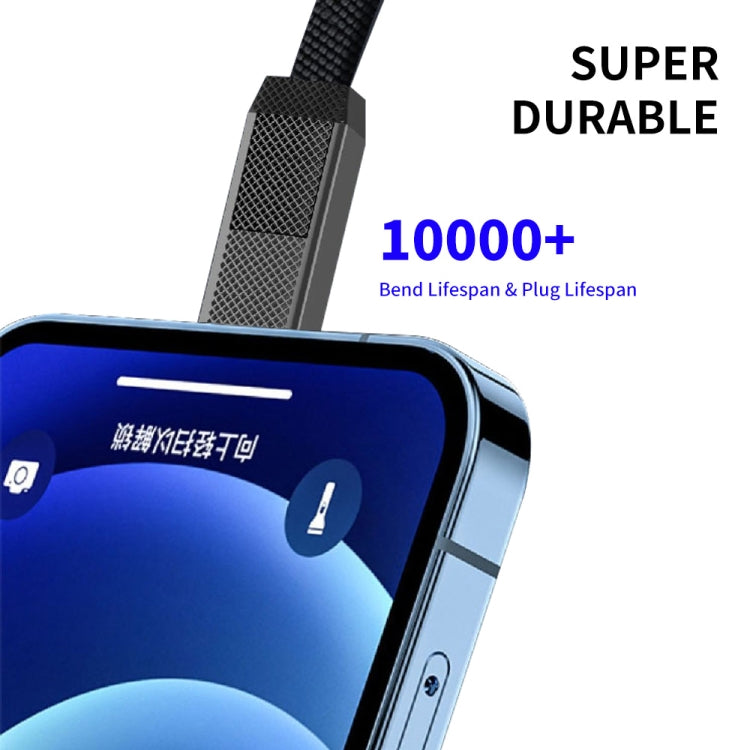 ENKAY ENK-CB134 4-in-1 60W USB-A / Type-C to 8핀 / Type-C 나일론 브레이디드 자석 고속 충전 데이터 케이블, 0.15m, 1.2m
