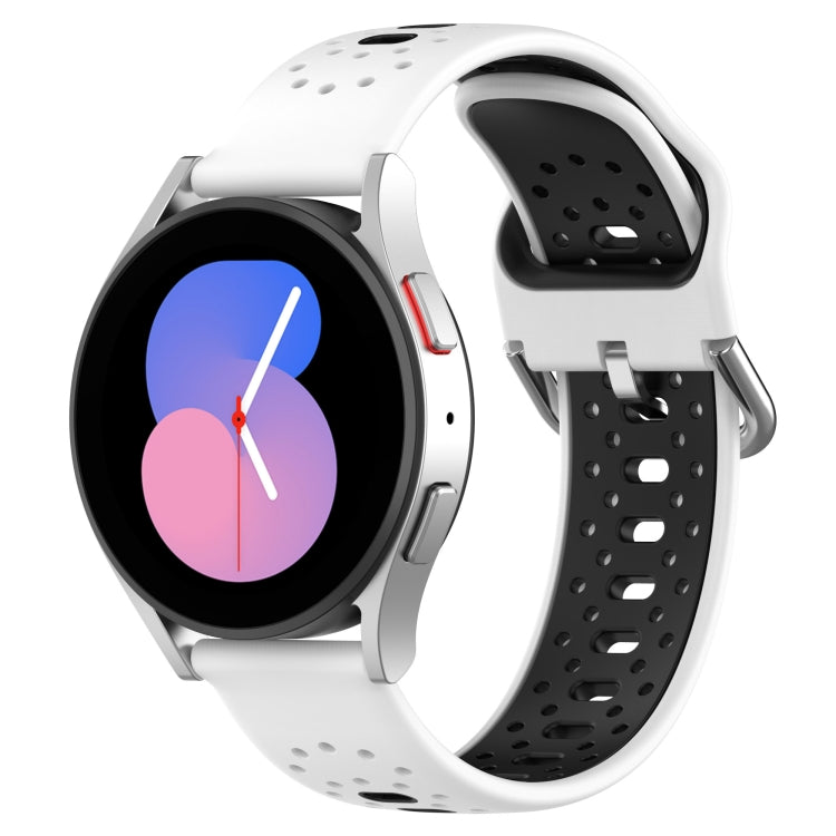 20mm Breathable Two-Color Silicone Watch Band, For Huawei Watch 2, For Honor Watch ES, For Honor Magic Watch2 42mm