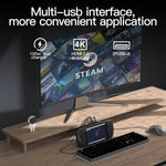 V266 Steam Deck용 5-in-1 브래킷 도킹 스테이션 충전 베이스, 4K/60Hz USB3.0 지원, V266 5-in-1