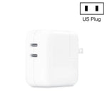 35W PD3.0 USB-C / Type-C 듀얼 포트 충전기 iPhone / iPad 시리즈용, 미국 플러그, 유럽 플러그