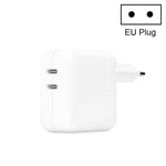 35W PD3.0 USB-C / Type-C 듀얼 포트 충전기 iPhone / iPad 시리즈용, 미국 플러그, 유럽 플러그