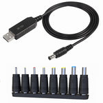 USB DC 5V to 12V 설정 케이블 컨버터 어댑터, DC 5V to 12V