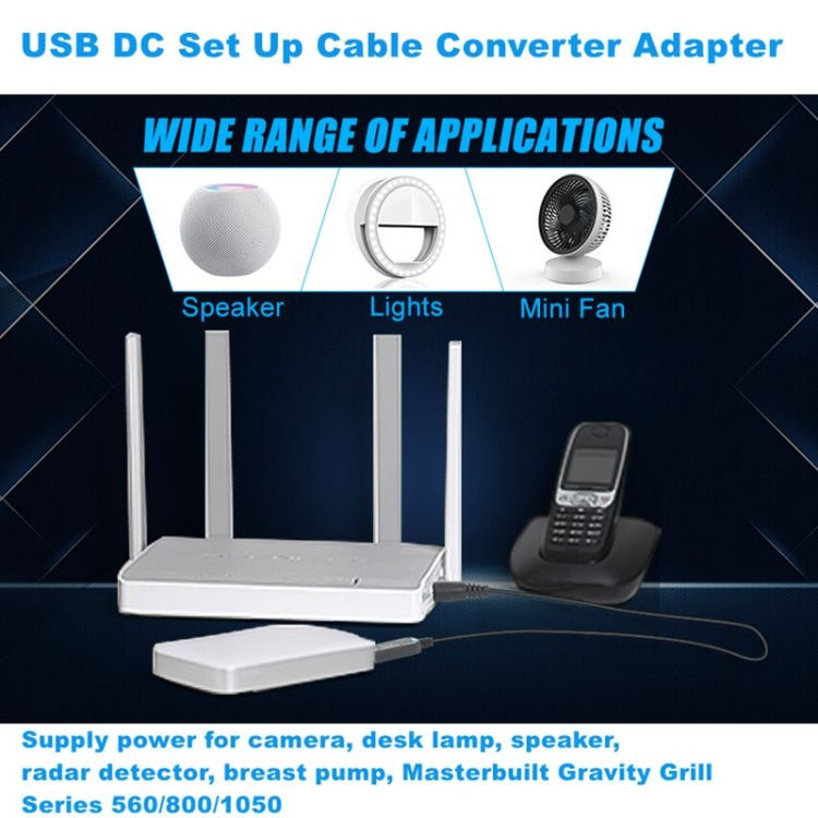 USB DC 5V to 12V 설정 케이블 컨버터 어댑터, DC 5V to 12V