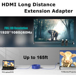 HDMI 익스텐더 165ft 오디오 비디오 1080P Cat5 Cat6 이더넷 케이블 무손실 신호 전송 HDMI 장거리 연장 어댑터
