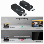 HDMI 익스텐더 165ft 오디오 비디오 1080P Cat5 Cat6 이더넷 케이블 무손실 신호 전송 HDMI 장거리 연장 어댑터