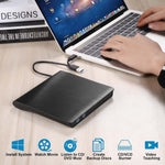 BT638 노트북 데스크탑 외장 USB 3.0 휴대용 CD 플레이어 CD-RW 광학 드라이브 버너, BT638