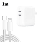 35W PD3.0 USB-C / 타입-C 듀얼 포트 충전기 + 타입-C to 8핀 데이터 케이블, US 플러그, US 플러그 + 1m 8핀 케이블, US 플러그 + 2m 8핀 케이블