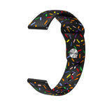 스포츠 무지개 점 실리콘 버클 시계 밴드, Samsung Galaxy Watch 4 40mm / 44mm용, Samsung Galaxy Watch 4 Classic 42mm / 46mm용