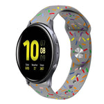 스포츠 무지개 점 실리콘 버클 시계 밴드, Samsung Galaxy Watch 4 40mm / 44mm용, Samsung Galaxy Watch 4 Classic 42mm / 46mm용