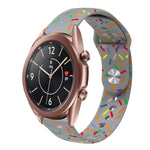 스포츠 무지개 점 실리콘 버클 시계 밴드, Samsung Galaxy Watch 4 40mm / 44mm용, Samsung Galaxy Watch 4 Classic 42mm / 46mm용