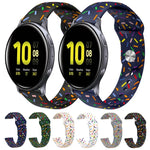 스포츠 무지개 점 실리콘 버클 시계 밴드, Samsung Galaxy Watch 4 40mm / 44mm용, Samsung Galaxy Watch 4 Classic 42mm / 46mm용